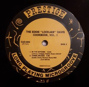 EDDIE "LOCKJAW" DAVIS COOKBOOK - WITH SHIRLEY SCOTT/JEROME RICHARDSON (LP)