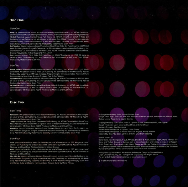 MADONNA - CONFESSIONS ON A DANCE FLOOR (2xLP) MADONNA - CONFESSIONS ON A DANCE FLOOR (2xLP) - Image 2