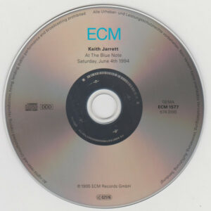 KEITH JARRETT - AT THE BLUE NOTE, 3RD CD (CD) KEITH JARRETT - AT THE BLUE NOTE, 3RD CD (CD)