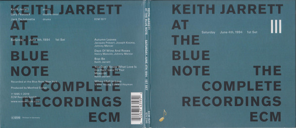 KEITH JARRETT - AT THE BLUE NOTE, 3RD CD (CD) KEITH JARRETT - AT THE BLUE NOTE, 3RD CD (CD) - Image 5