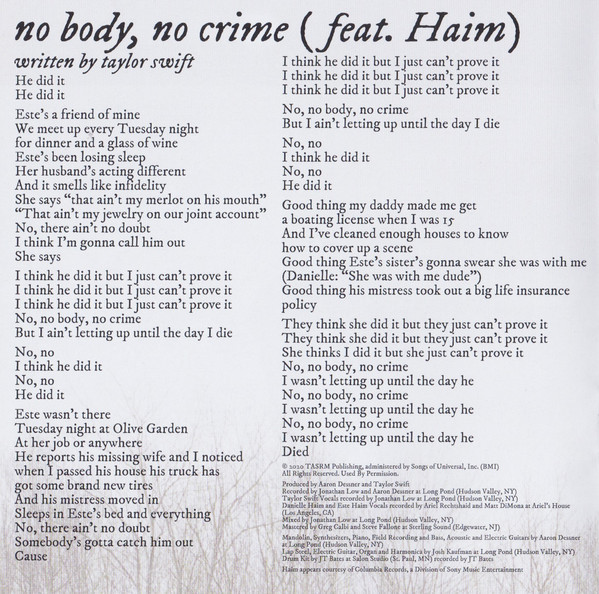 TAYLOR SWIFT - EVERMORE (CD) TAYLOR SWIFT - EVERMORE (CD) - Image 13