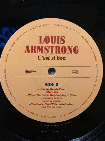 ARMSTRONG, LOUIS - C'EST SI BON (LP) ARMSTRONG, LOUIS - C'EST SI BON (LP) - Image 4