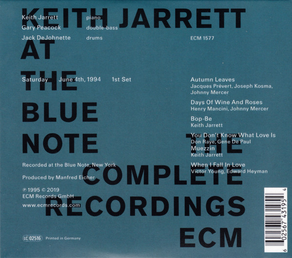 KEITH JARRETT - AT THE BLUE NOTE, 3RD CD (CD) KEITH JARRETT - AT THE BLUE NOTE, 3RD CD (CD) - Image 2