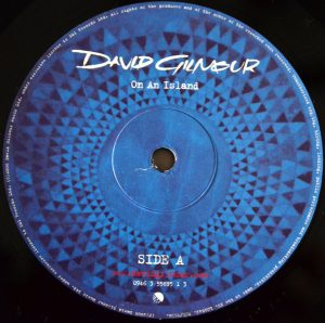 DAVID GILMOUR - ON AN ISLAND (LP) DAVID GILMOUR - ON AN ISLAND (LP)
