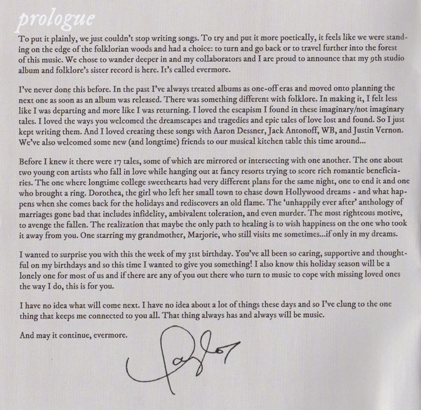 TAYLOR SWIFT - EVERMORE (CD) TAYLOR SWIFT - EVERMORE (CD) - Image 5