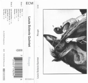 LOUIS SCLAVIS QUINTET - ROUGE (MC)