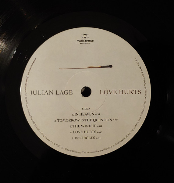 LAGE, JULIAN - LOVE HURTS (LP) LAGE, JULIAN - LOVE HURTS (LP) - Image 4