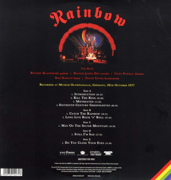 RAINBOW - LIVE IN MUNICH 1977 (3-LP) RAINBOW - LIVE IN MUNICH 1977 (3-LP) - Image 3