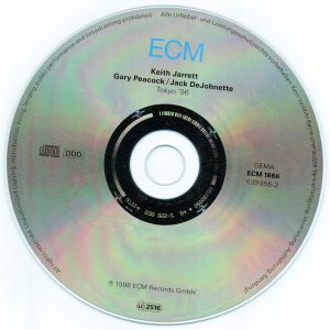 KEITH JARRETT, GARY PEACOCK, JACK DEJOHNETTE - TOKYO '96 (CD)