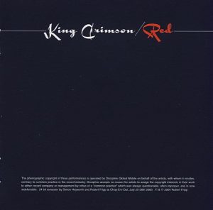 KING CRIMSON - RED (CD)