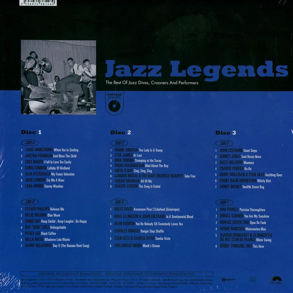 VARIOUS ARTISTS - VINYLBOX: JAZZ LEGENDS (3-LP) VARIOUS ARTISTS - VINYLBOX: JAZZ LEGENDS (3-LP) - Image 2