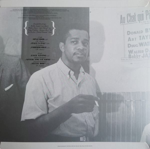 DONALD BYRD & BOBBY JASPAR - PARIS 58 - (LP) DONALD BYRD & BOBBY JASPAR - PARIS 58 - (LP) - Image 3