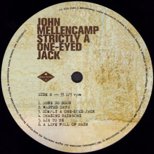 MELLENCAMP, JOHN - STRICTLY A ONE-EYED JACK (LP) MELLENCAMP, JOHN - STRICTLY A ONE-EYED JACK (LP)