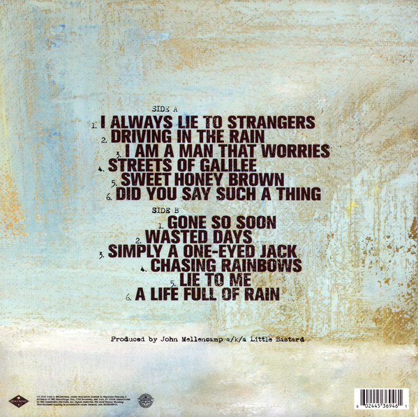 MELLENCAMP, JOHN - STRICTLY A ONE-EYED JACK (LP) MELLENCAMP, JOHN - STRICTLY A ONE-EYED JACK (LP) - Image 2