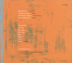 MATHIAS EICK, KRISTJAN RANDALU, OLE MORTEN VÅGAN, HANS HULBÆKMO - LULLABY (CD) MATHIAS EICK, KRISTJAN RANDALU, OLE MORTEN VÅGAN, HANS HULBÆKMO - LULLABY (CD)