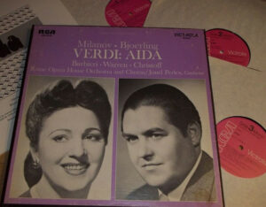 Giuseppe Verdi - Zinka Milanov • Jussi Björling • Fedora Barbieri • Leonard Warren • Boris Christoff • Orchestra Del Teatro Dell'Opera Di Roma And Coro Del Teatro Dell'Opera Di Roma / Jonel Perlea - Aida (Vinyl)