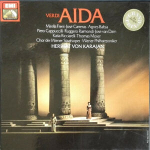 Giuseppe Verdi, Mirella Freni, José Carreras, Agnes Baltsa, Piero Cappuccilli, Ruggero Raimondi, José van Dam, Katia Ricciarelli, Thomas Moser, Wiener Staatsopernchor, Wiener Philharmoniker, Herbert Von Karajan - Aida (Vinyl)