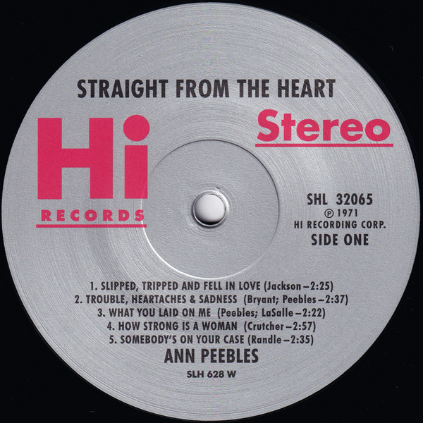 ANN PEEBLES - STRAIGHT FROM THE HEART - (LP) ANN PEEBLES - STRAIGHT FROM THE HEART - (LP) - Image 4