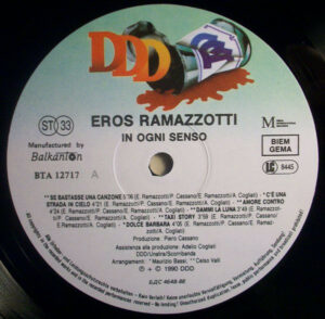 Eros Ramazzotti - In Ogni Senso (Vinyl)