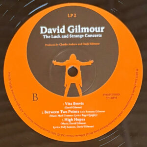 GILMOUR, DAVID - THE LUCK AND STRANGE CONCERTS (4-LP)