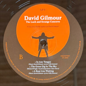 GILMOUR, DAVID - THE LUCK AND STRANGE CONCERTS (4-LP)