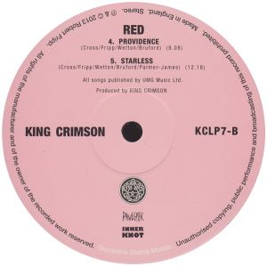 KING CRIMSON - RED (LP)