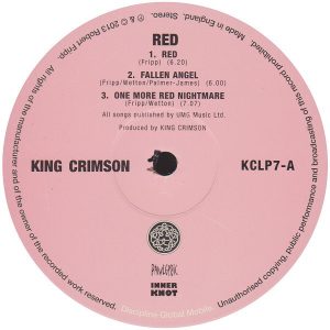 KING CRIMSON - RED (LP)